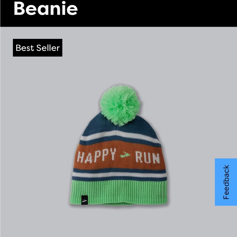 Brand new Brooks Beanie